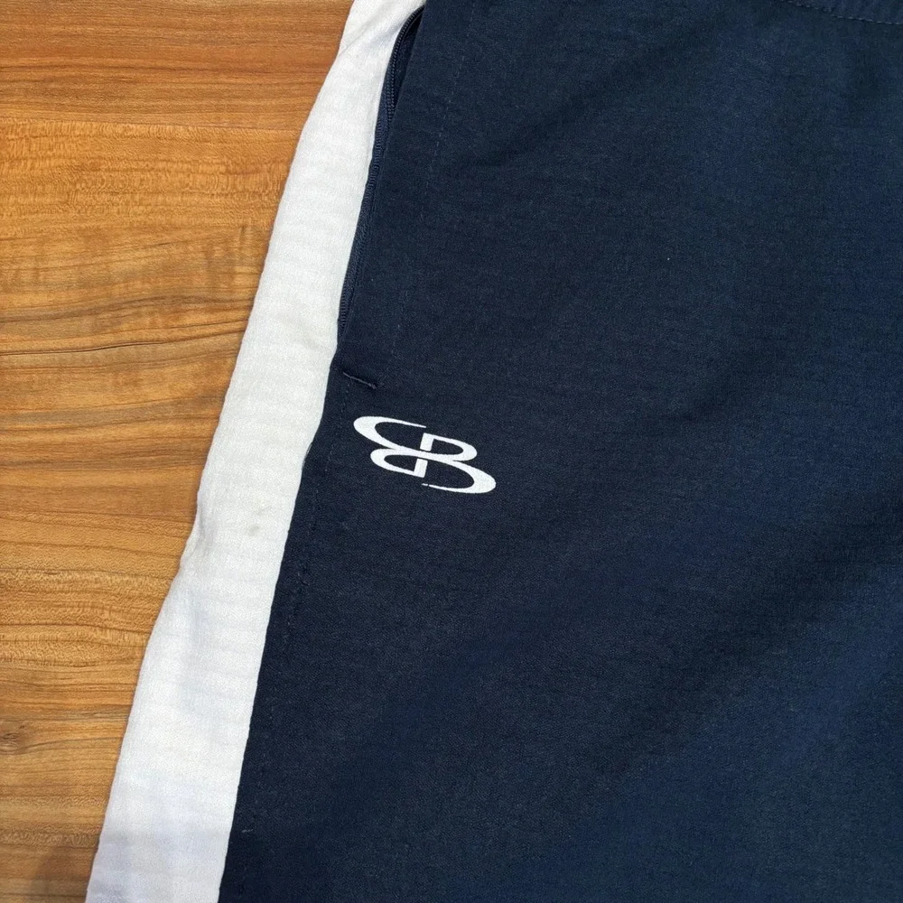BOOMBAH Athletic Pants Track Warm‎ Up Side Stripe Navy Blue Mens Size M
